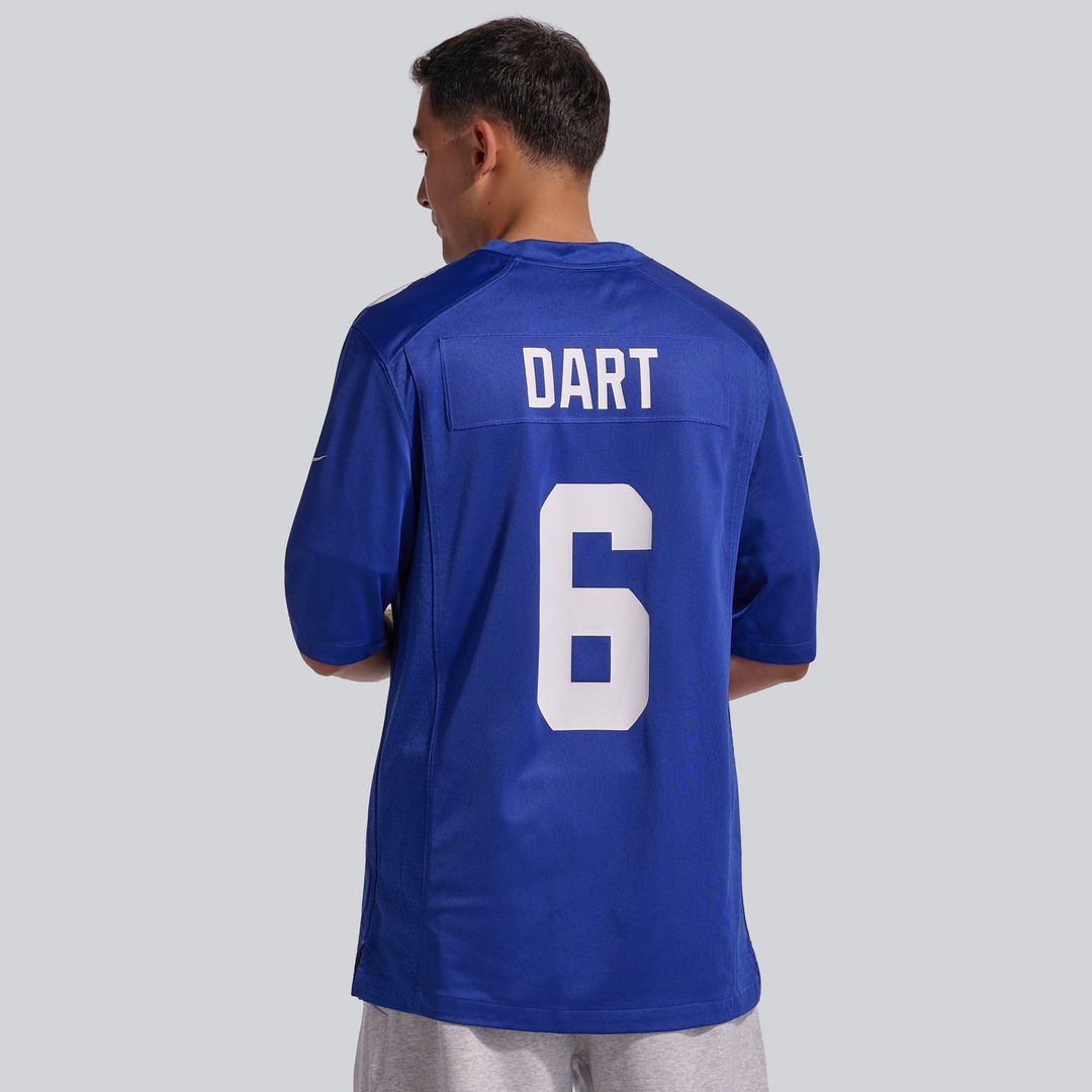 New York Giants Jaxson Dart Red Alternate Century Red Game Jersey | NFL Football Jersey