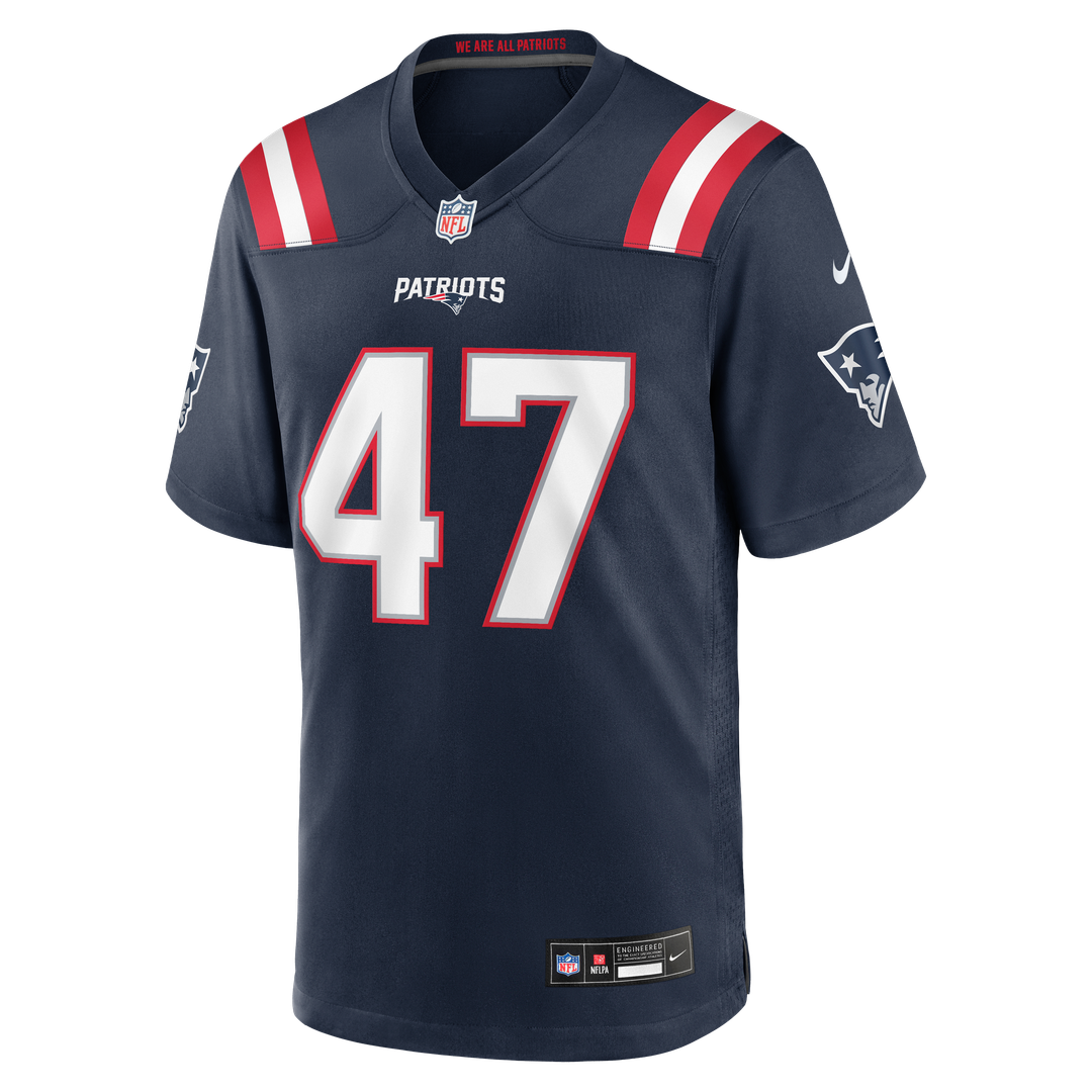 New England Patriots Julian Ashby Navy Team Game Jersey | NFL Football Jersey