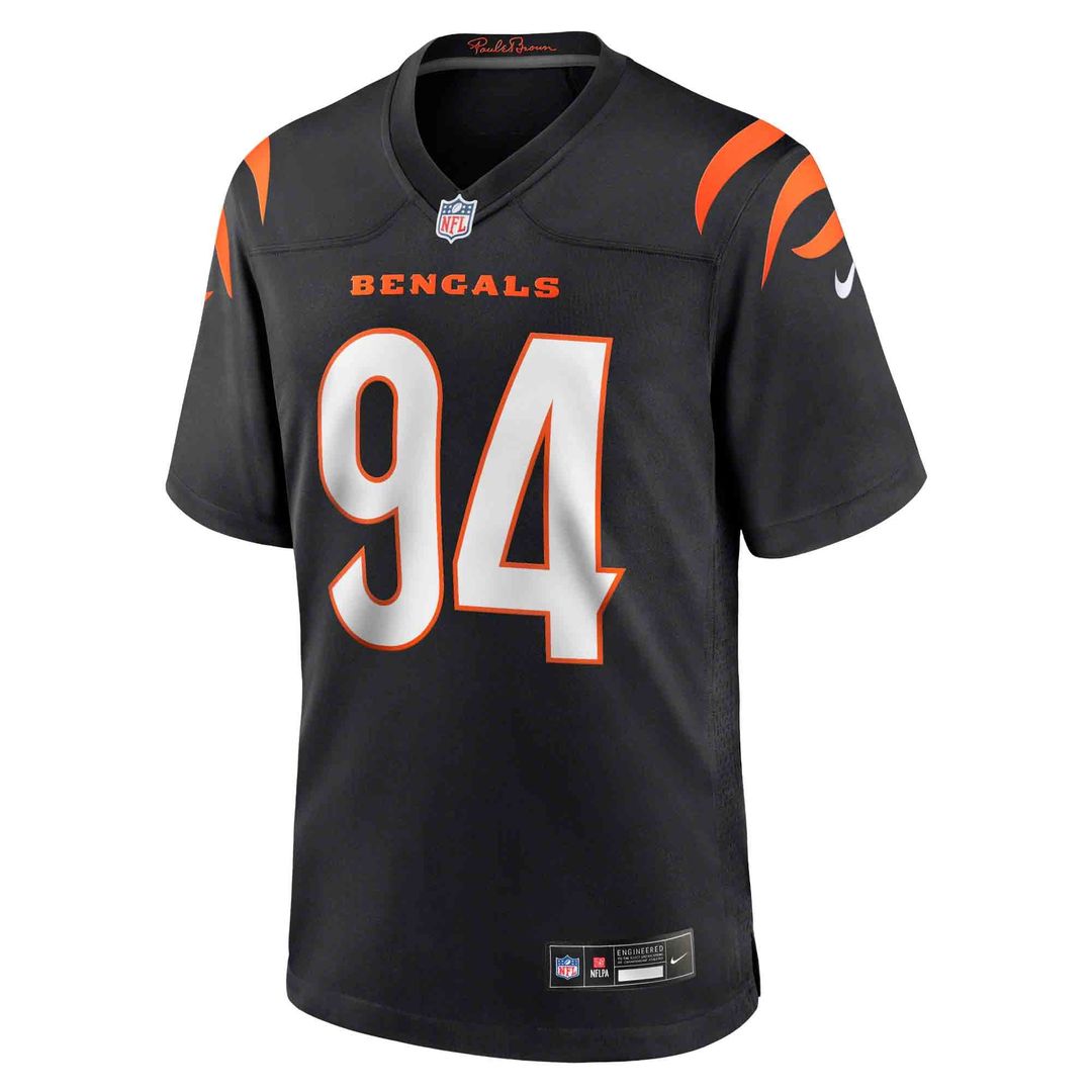 Cincinnati Bengals Sam Hubbard Black Player Game Jersey | NFL Football Jersey