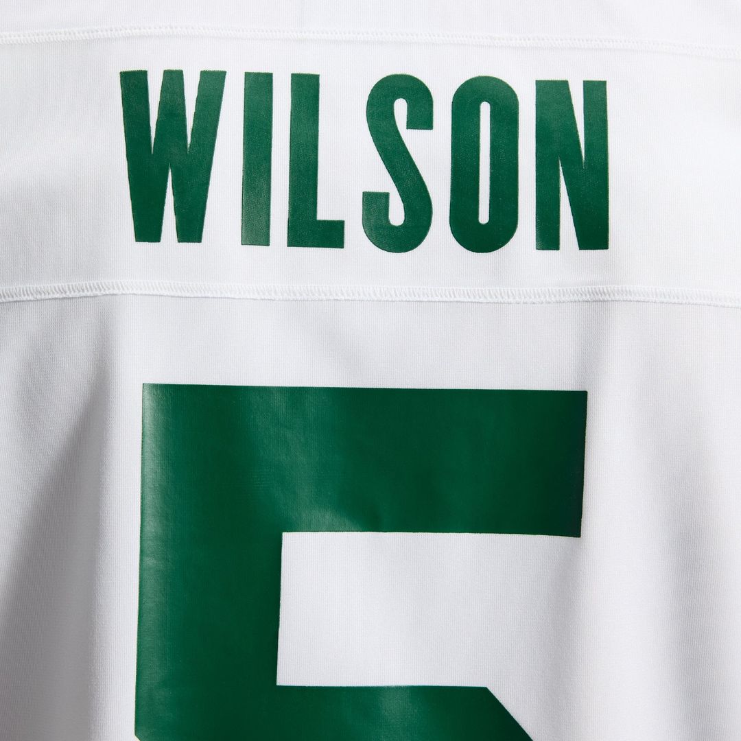 New York Jets Garrett Wilson Legacy White Game Jersey | NFL Football Jersey