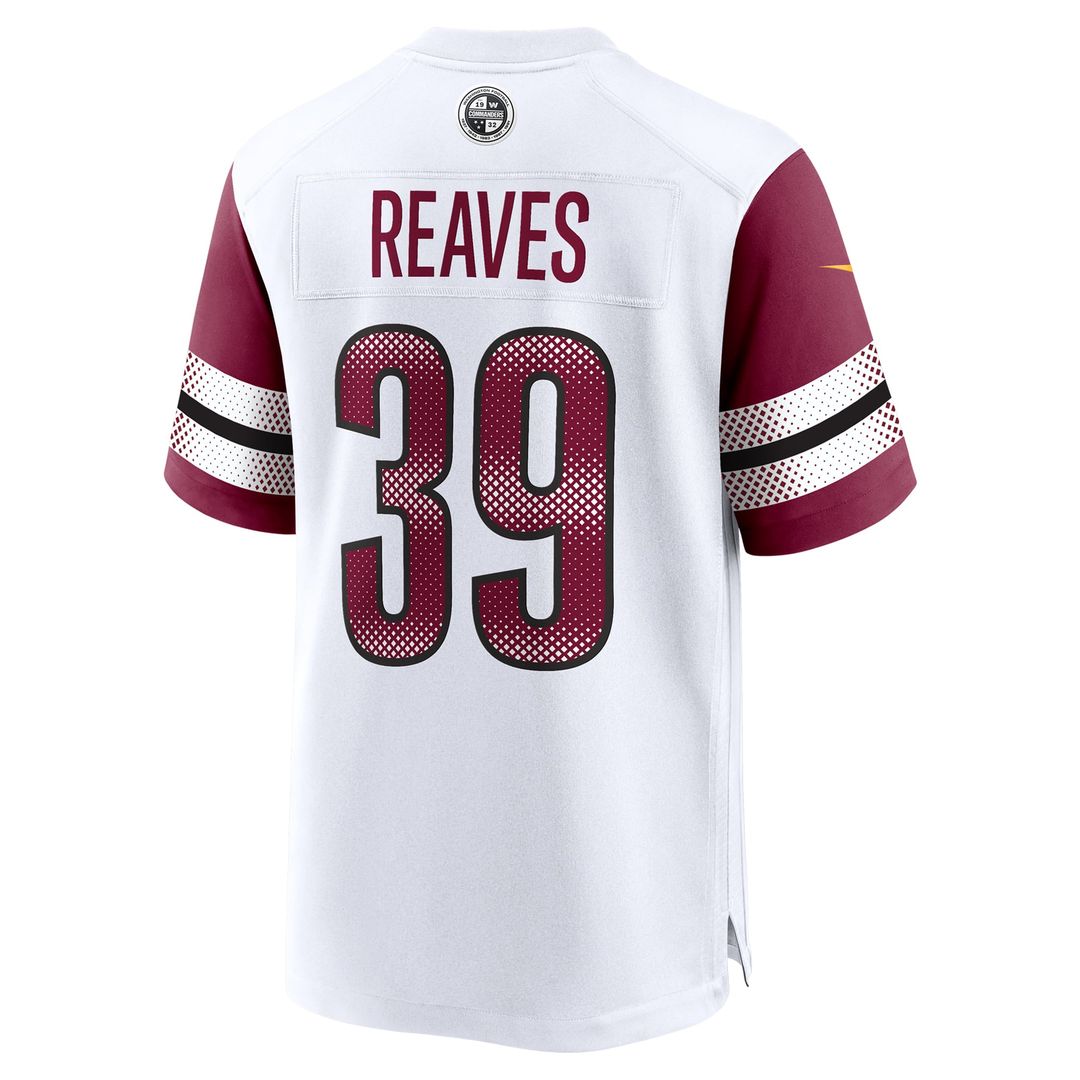 Washington Commanders Jeremy Reaves Burgundy Game Jersey | NFL Football Jersey