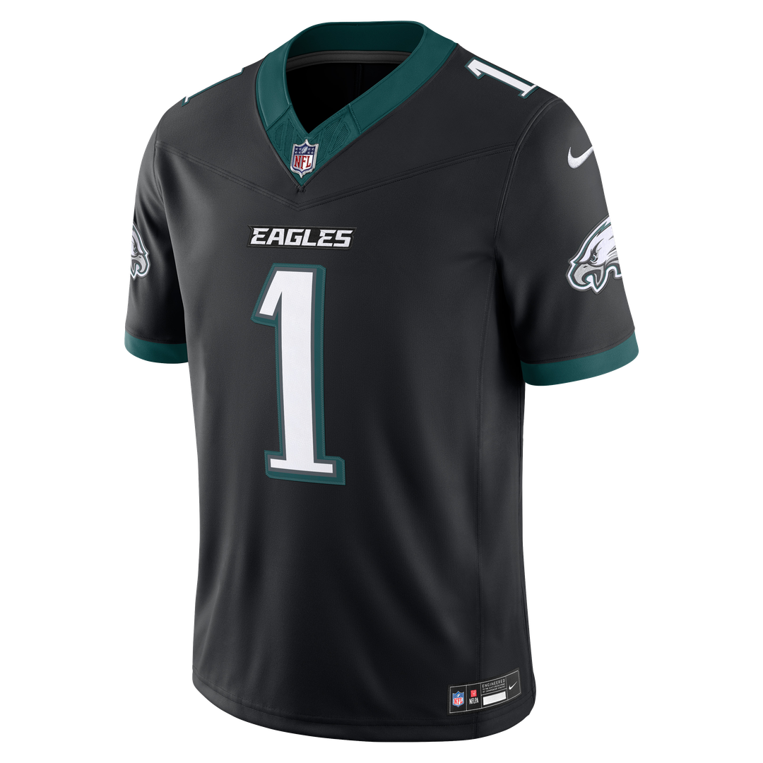 Philadelphia Eagles Jalen Hurts Black Alternate Vapor F.U.S.E. Stitched Limited Jersey | NFL Football Jersey