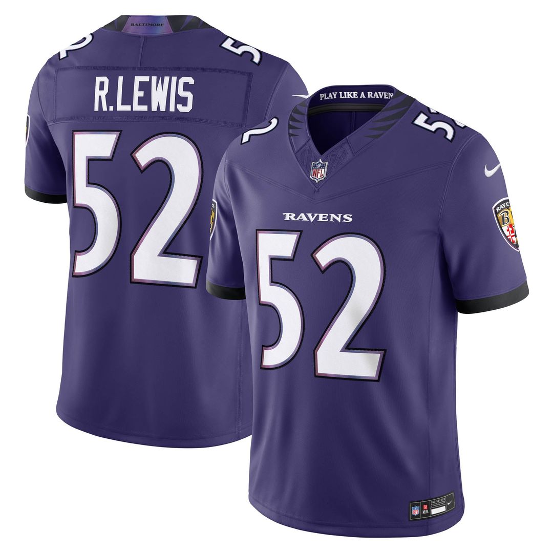 Baltimore Ravens Ray Lewis Black Alternate Vapor F.U.S.E. Stitched Retired Player Limited Jersey | NFL Football Jersey