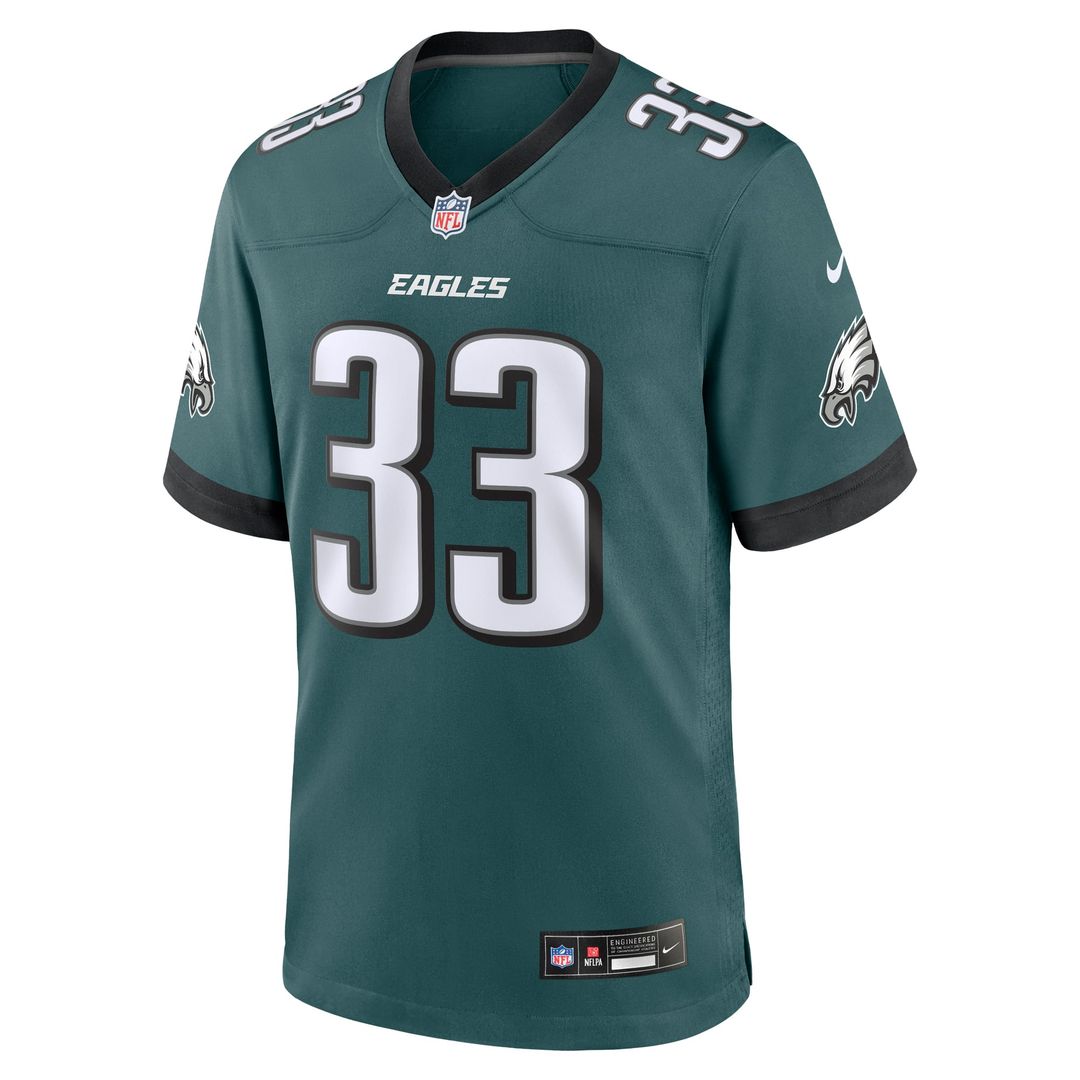 Philadelphia Eagles Cooper DeJean Green Game Jersey | NFL Football Jersey