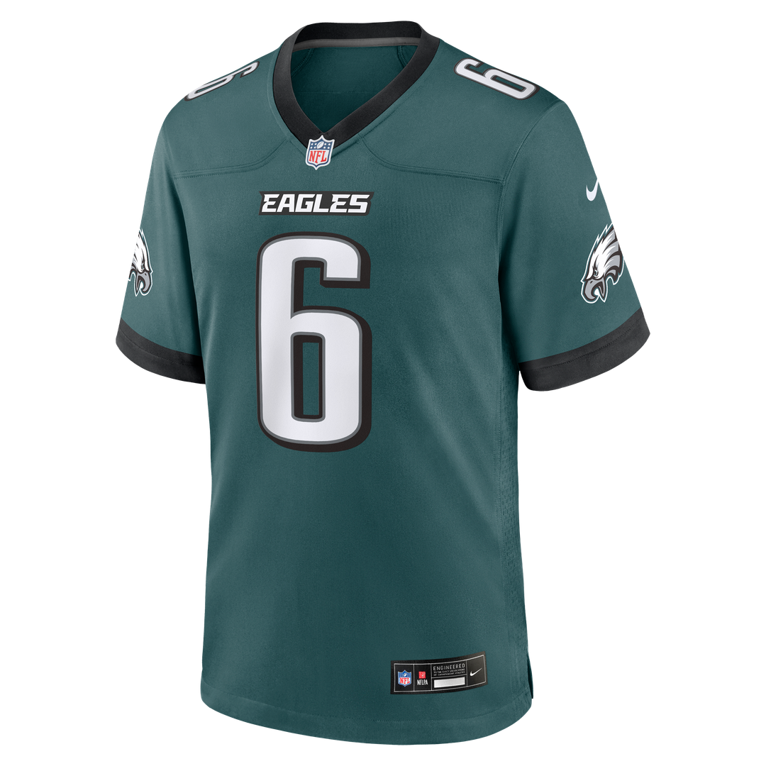 Philadelphia Eagles DeVonta Smith Midnight Green Team Game Jersey | NFL Football Jersey