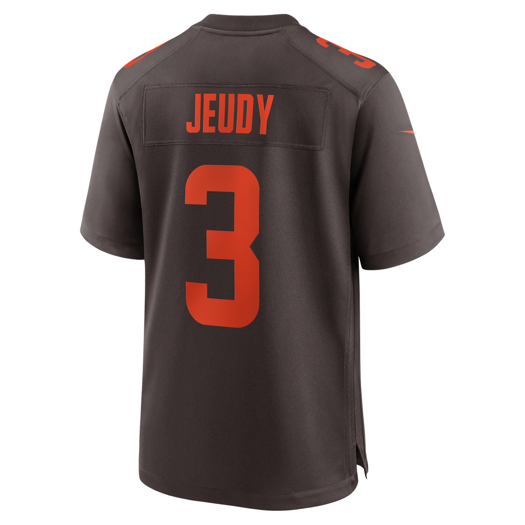 Cleveland Browns Jerry Jeudy Brown Alpha Dawg Game Jersey | NFL Football Jersey