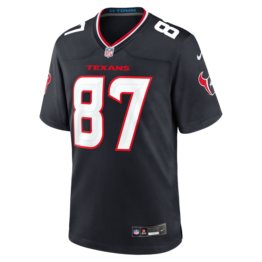 Houston Texans Foster Moreau Navy Team Game Jersey | NFL Football Jersey