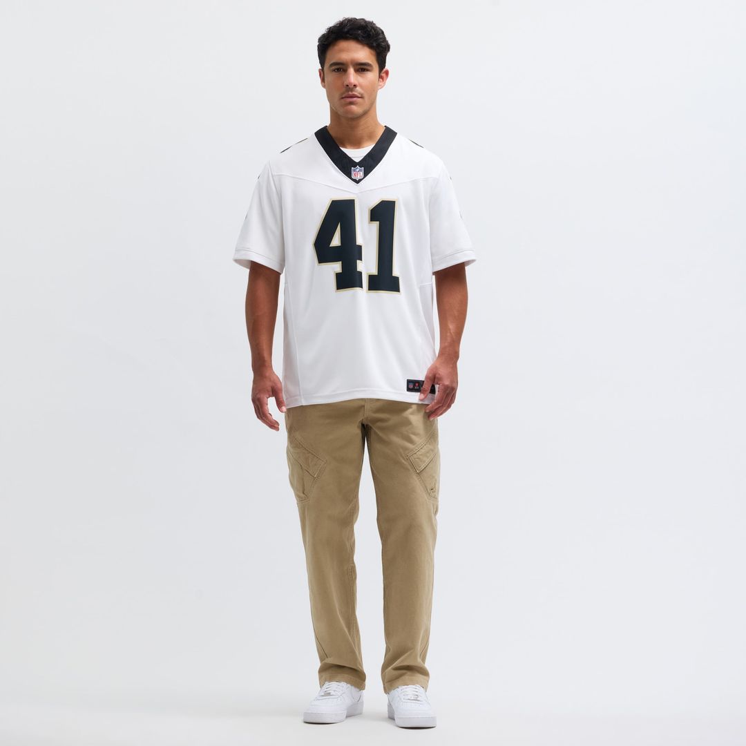 New Orleans Saints Alvin Kamara White Vapor F.U.S.E. Limited Jersey | NFL Football Jersey