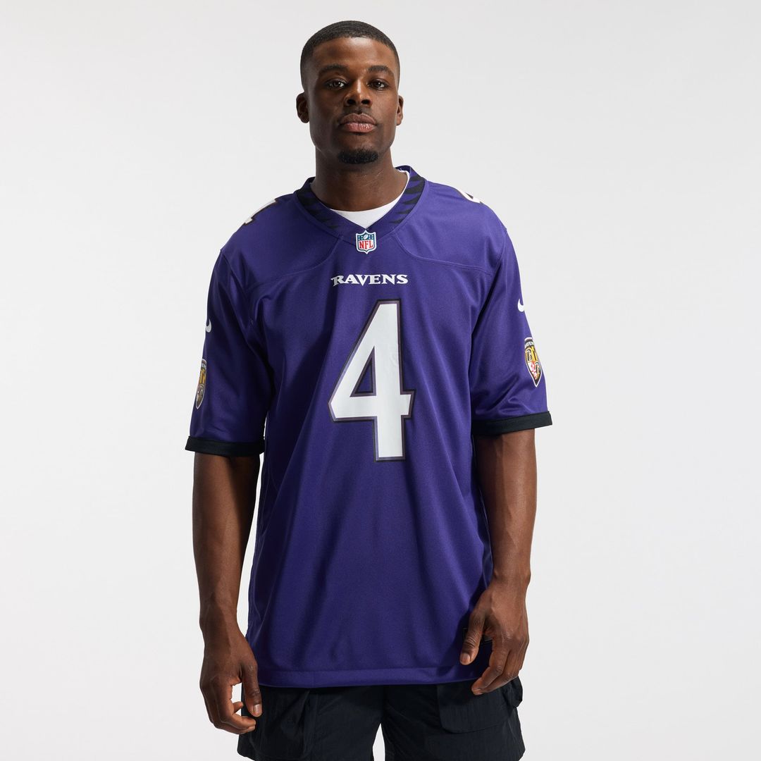 Baltimore Ravens Zay Flowers Purple Team Game Jersey | NFL Football Jersey