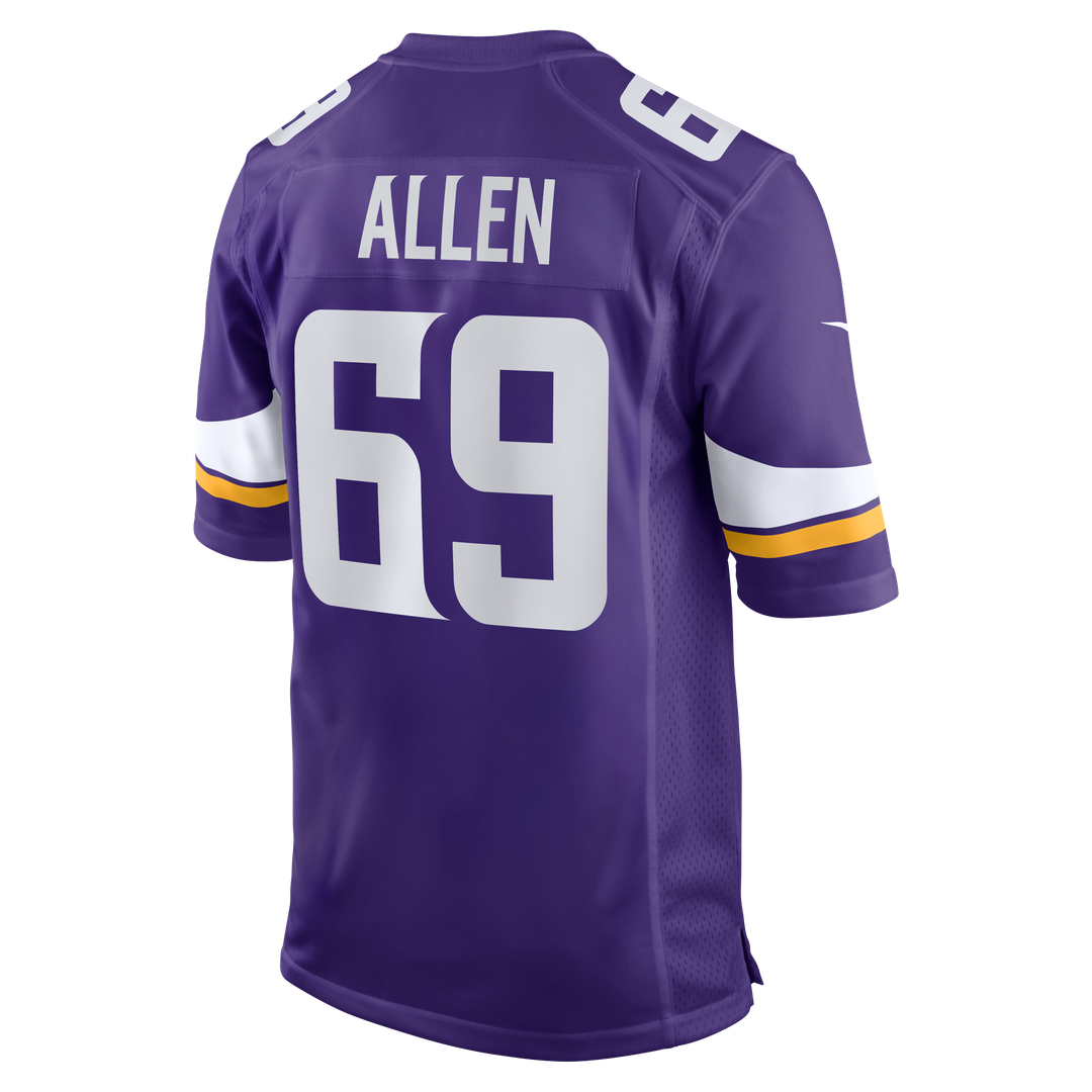 Minnesota Vikings Jared Allen Purple Retired Player Game Jersey | NFL Football Jersey