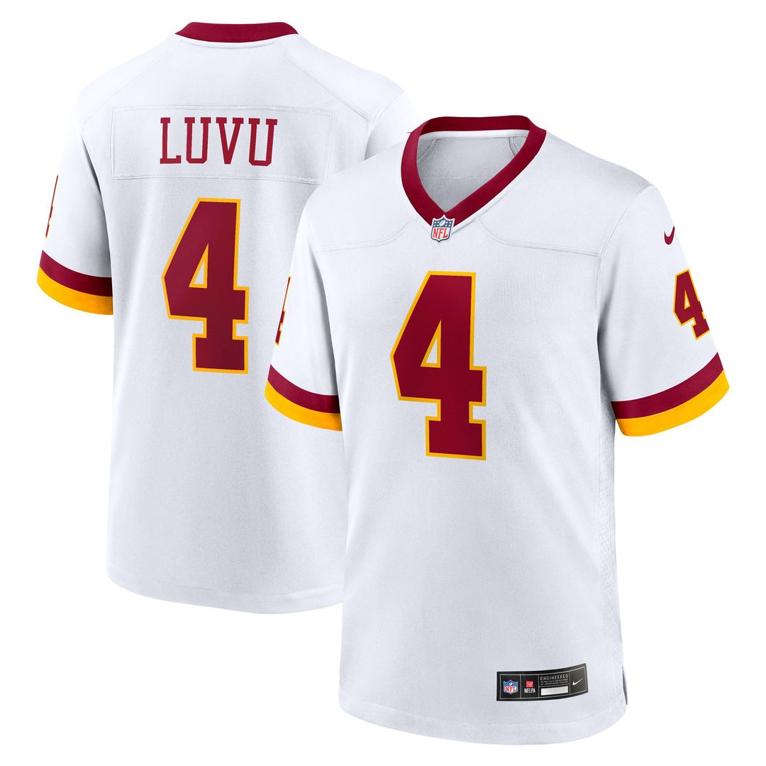 Washington Commanders Frankie Luvu White Game Super Bowl Era Jersey | NFL Football Jersey