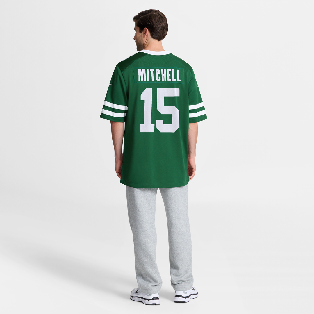 New York Jets Adonai Mitchell Legacy Green Team Game Jersey | NFL Football Jersey