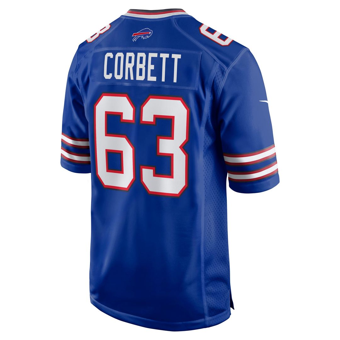Buffalo Bills Austin Corbett Royal Team Game Jersey | NFL Football Jersey