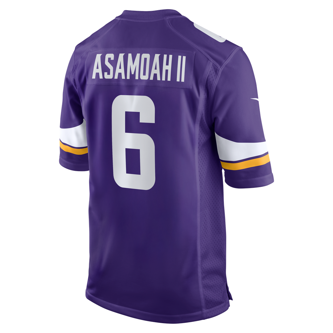 Minnesota Vikings Brian Asamoah II Purple Game Jersey | NFL Football Jersey