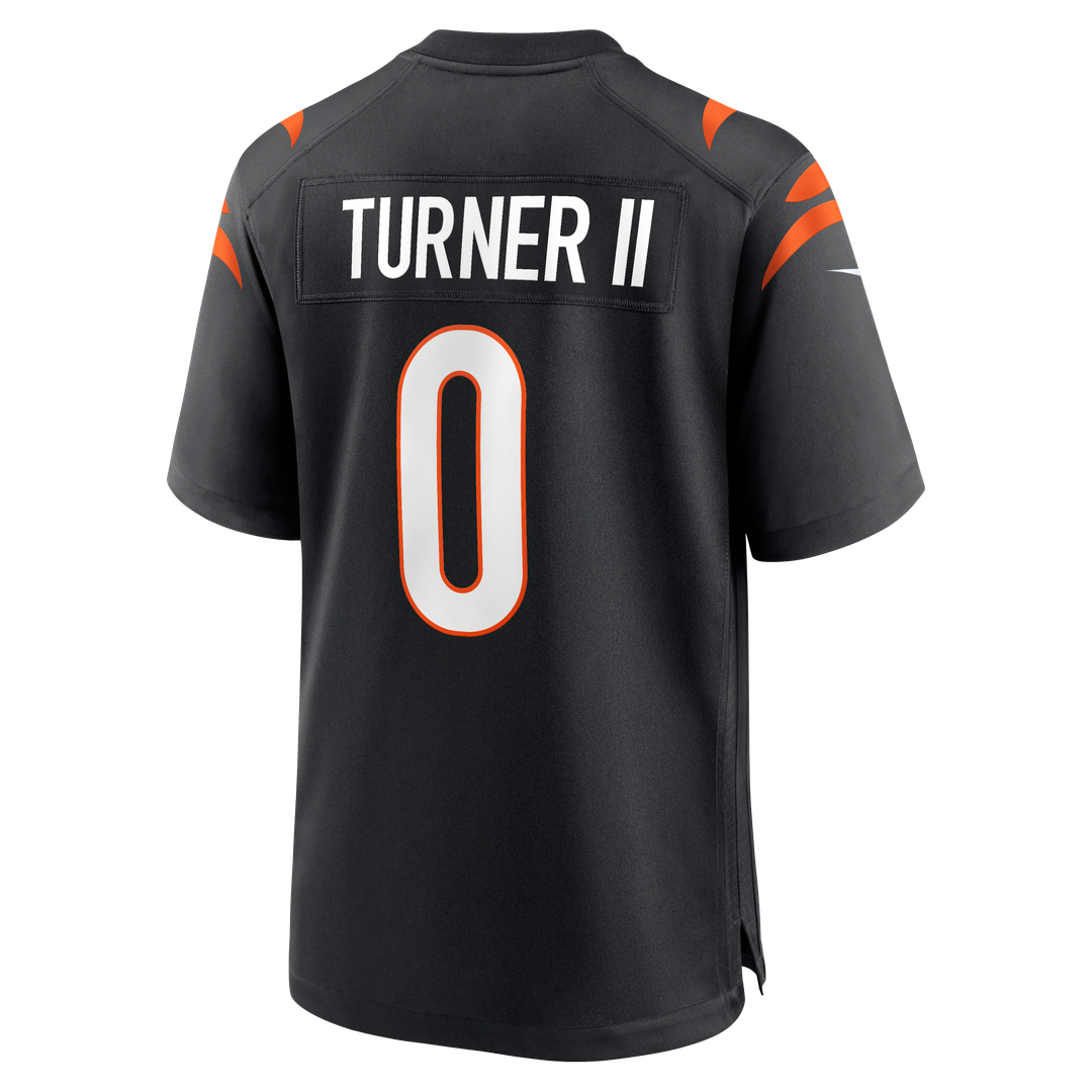 Cincinnati Bengals DJ Turner II Black Team Game Jersey | NFL Football Jersey