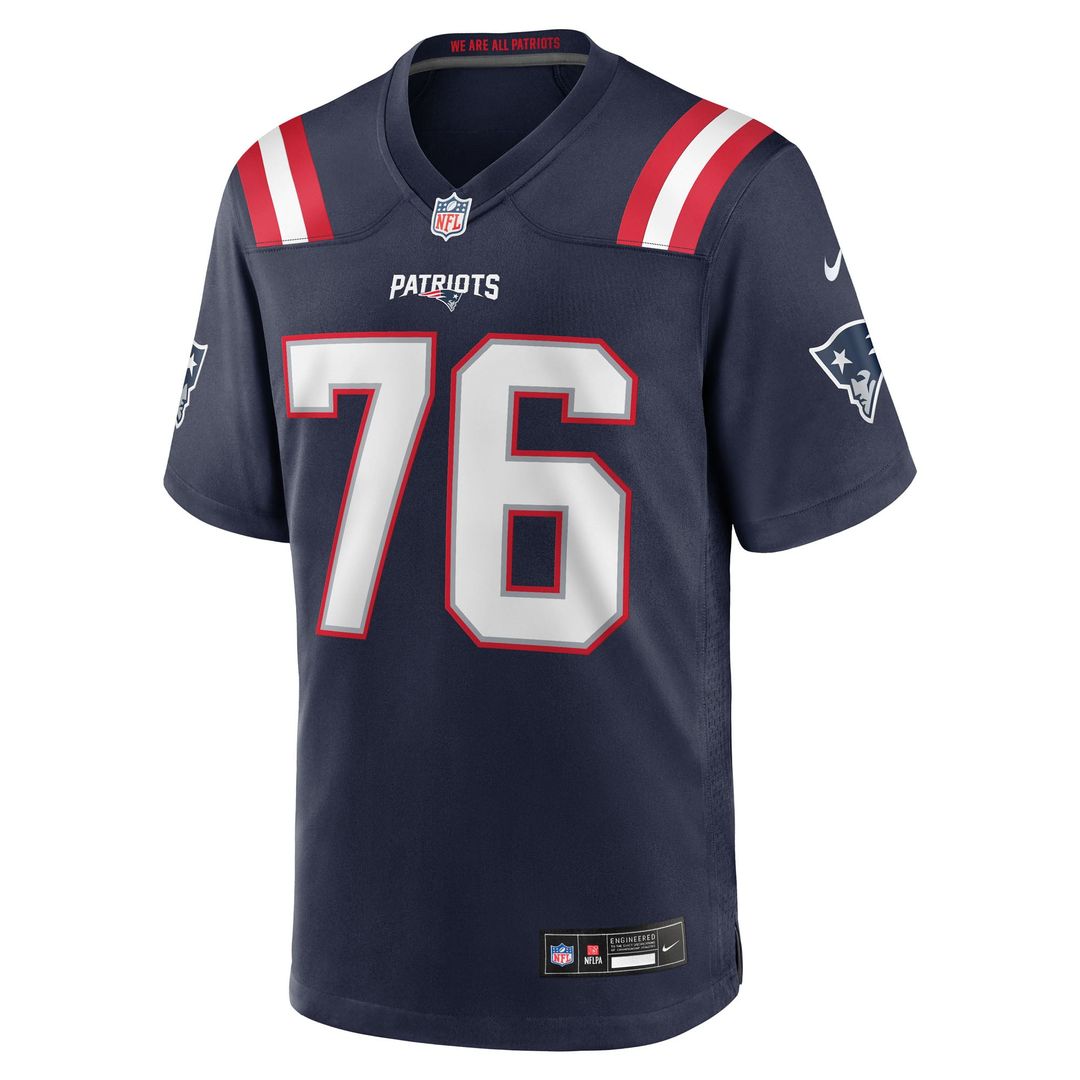 New England Patriots Morgan Moses Navy Team Game Jersey | NFL Football Jersey