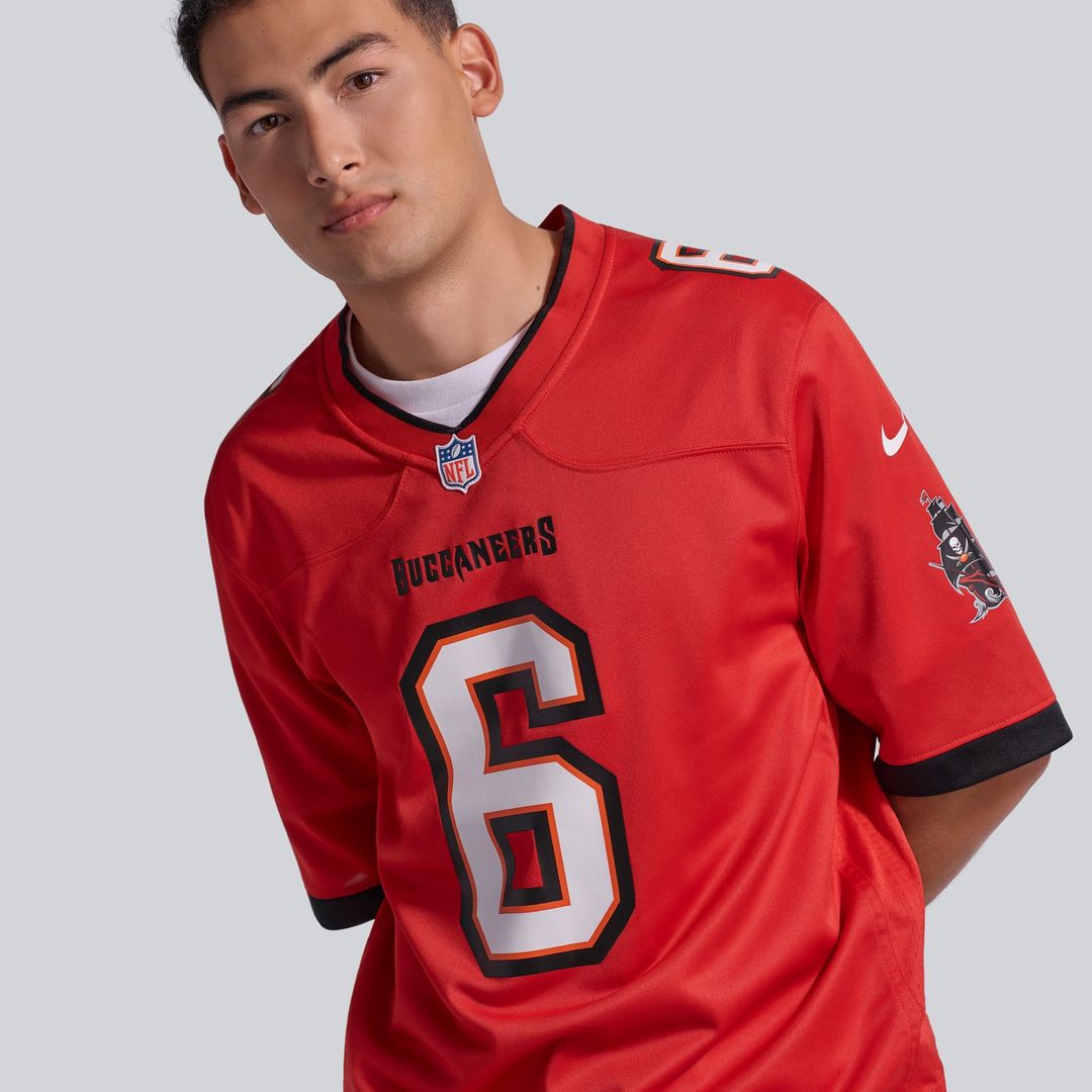 Tampa Bay Buccaneers Baker Mayfield Orange Throwback Game Jersey | NFL Football Jersey