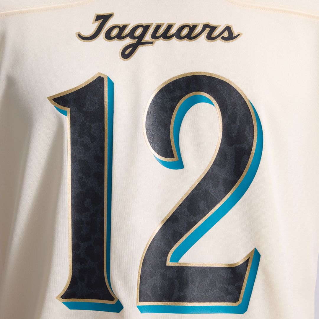 Jacksonville Jaguars Travis Hunter Natural 2026 Rivalries Collection Game Jersey | NFL Football Jersey