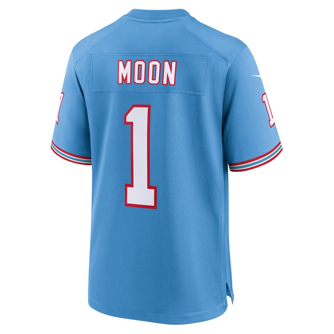 Tennessee Titans Warren Moon Light Blue Retired Player Alternate Game Jersey | NFL Football Jersey