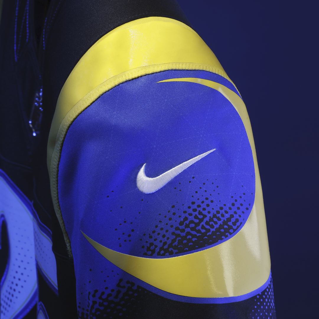 Los Angeles Rams Puka Nacua Dark Blue Rivalries Collection Stitched Limited Jersey | NFL Football Jersey