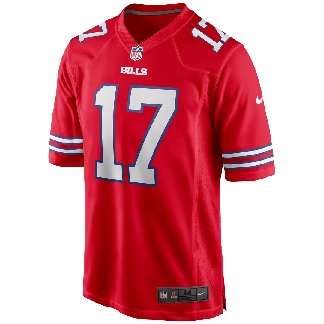Buffalo Bills Josh Allen Red Alternate Game Player Jersey | NFL Football Jersey