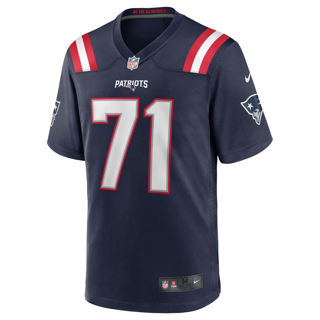 New England Patriots Mike Onwenu Navy Team Game Jersey | NFL Football Jersey