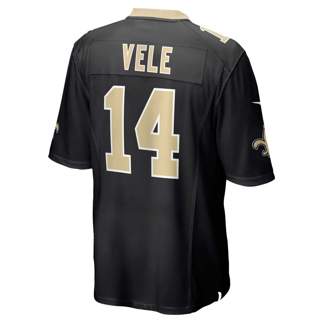 New Orleans Saints Devaughn Vele Black Team Game Jersey | NFL Football Jersey