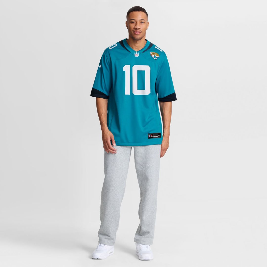 Jacksonville Jaguars Carter Bradley Teal Team Game Jersey | NFL Football Jersey