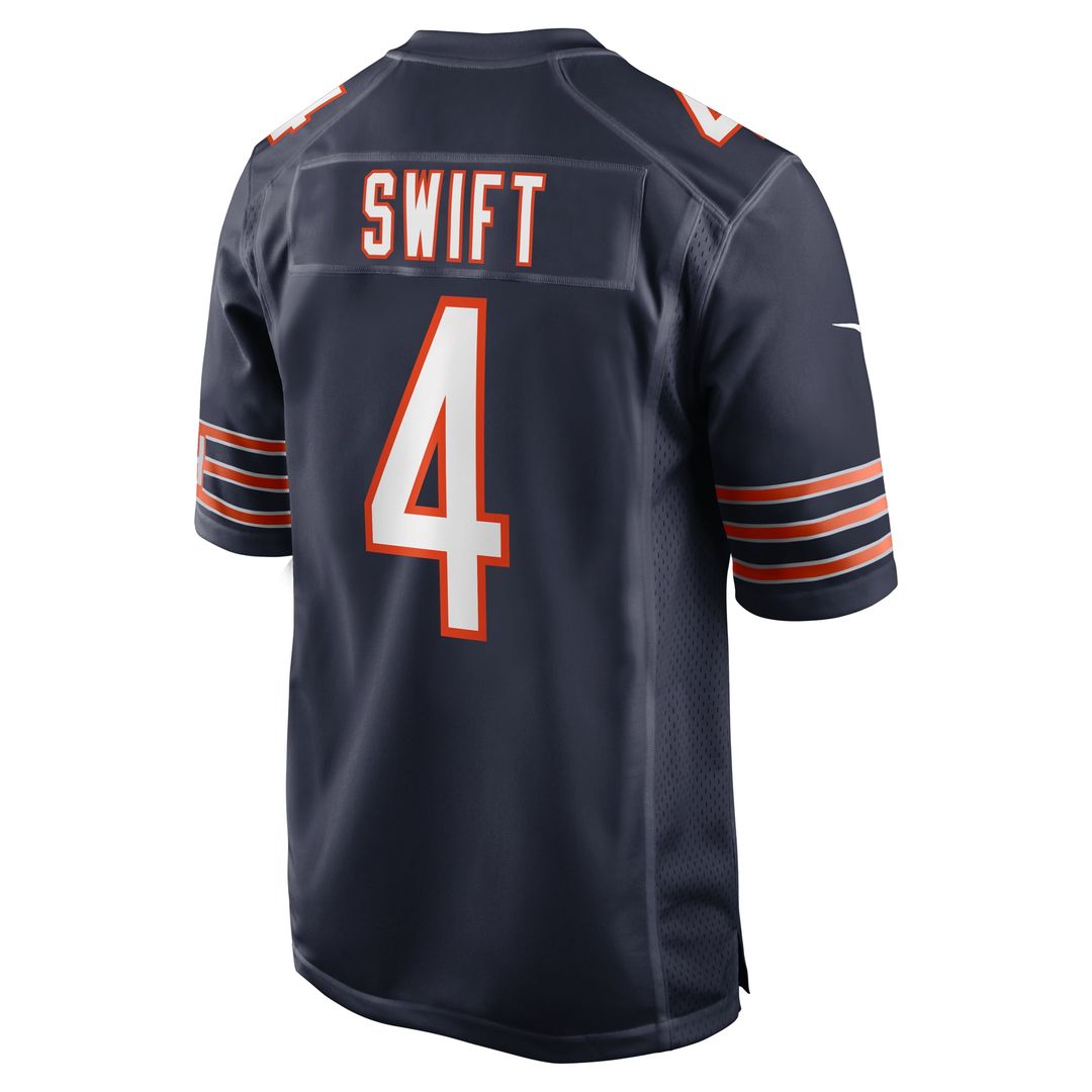 Chicago Bears D'Andre Swift Navy Game Jersey | NFL Football Jersey