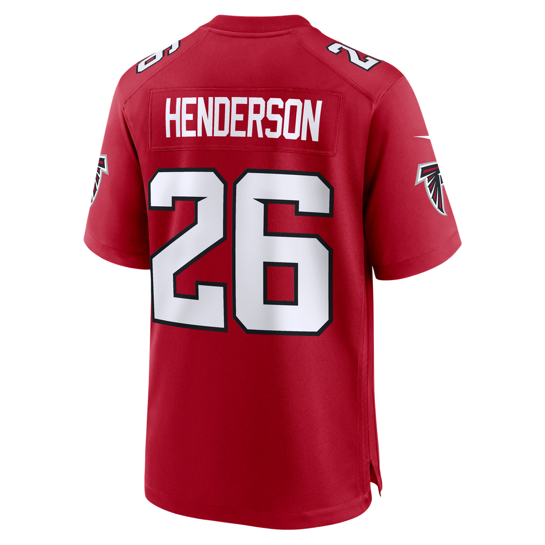 Atlanta Falcons CJ Henderson Red Team Game Jersey | NFL Football Jersey