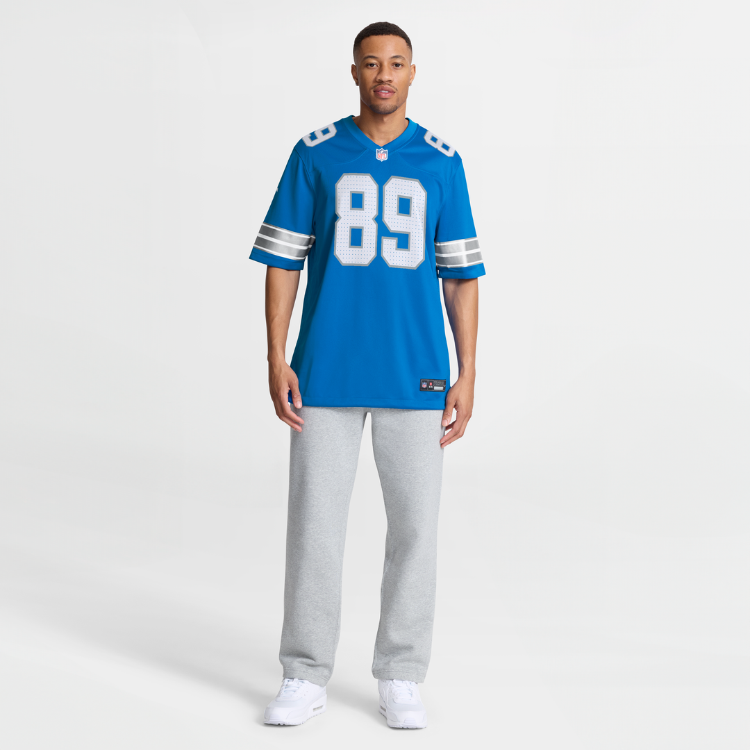 Detroit Lions Brock Wright Blue Team Game Jersey | NFL Football Jersey