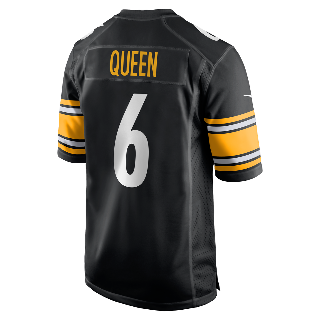 Pittsburgh Steelers Patrick Queen Black Game Jersey | NFL Football Jersey