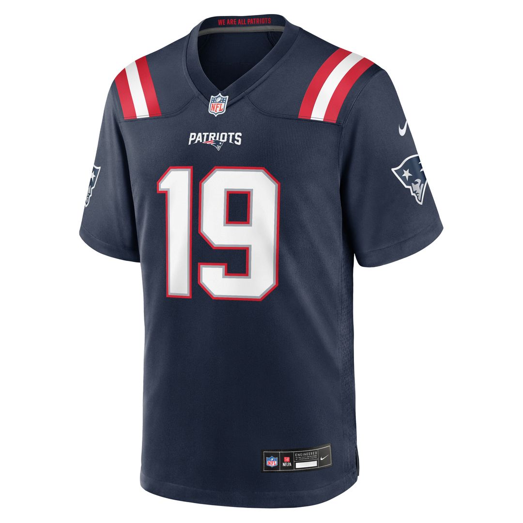 New England Patriots Kobee Minor Navy Team Game Jersey | NFL Football Jersey