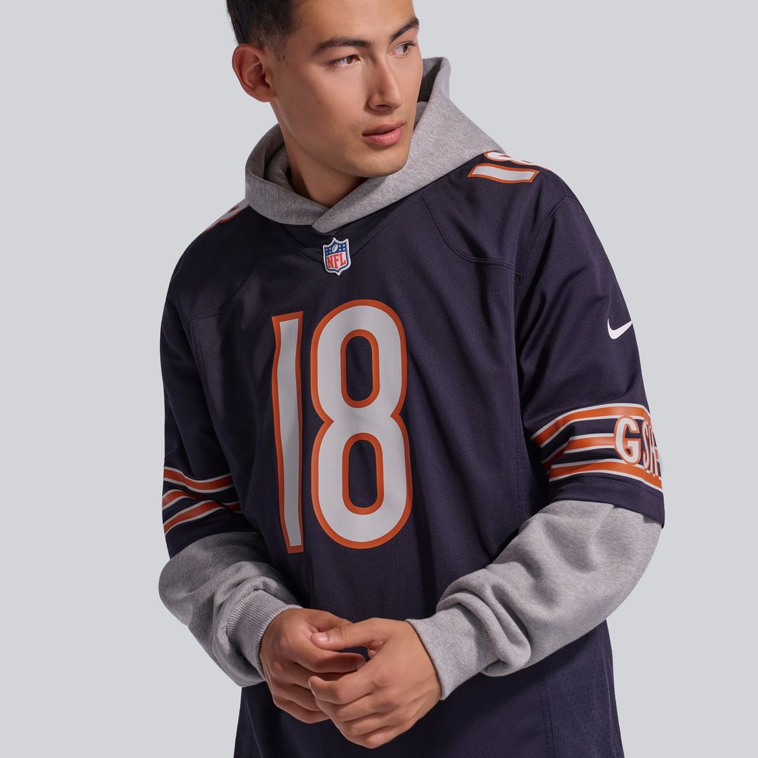 Chicago Bears Caleb Williams White First Round Pick Player Game Jersey | NFL Football Jersey