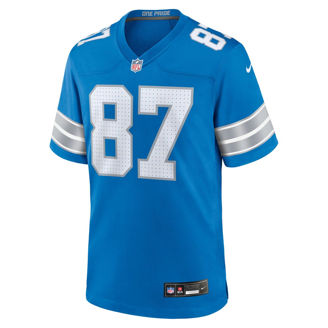 Detroit Lions Sam LaPorta White White Game Jersey | NFL Football Jersey