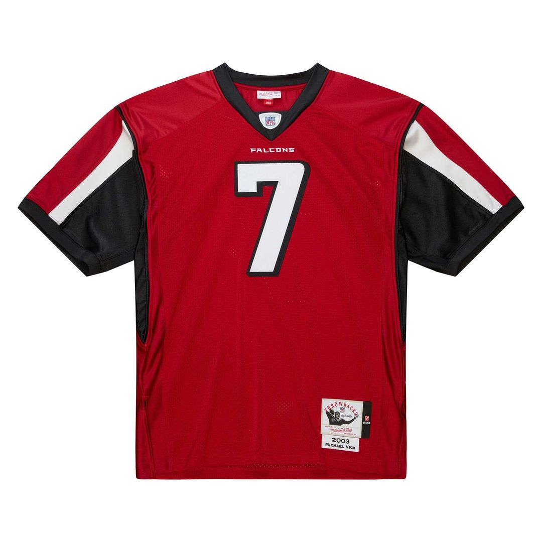Atlanta Falcons 2003 Michael Vick Red Authentic Throwback Retired Player Jersey | NFL Football Jersey
