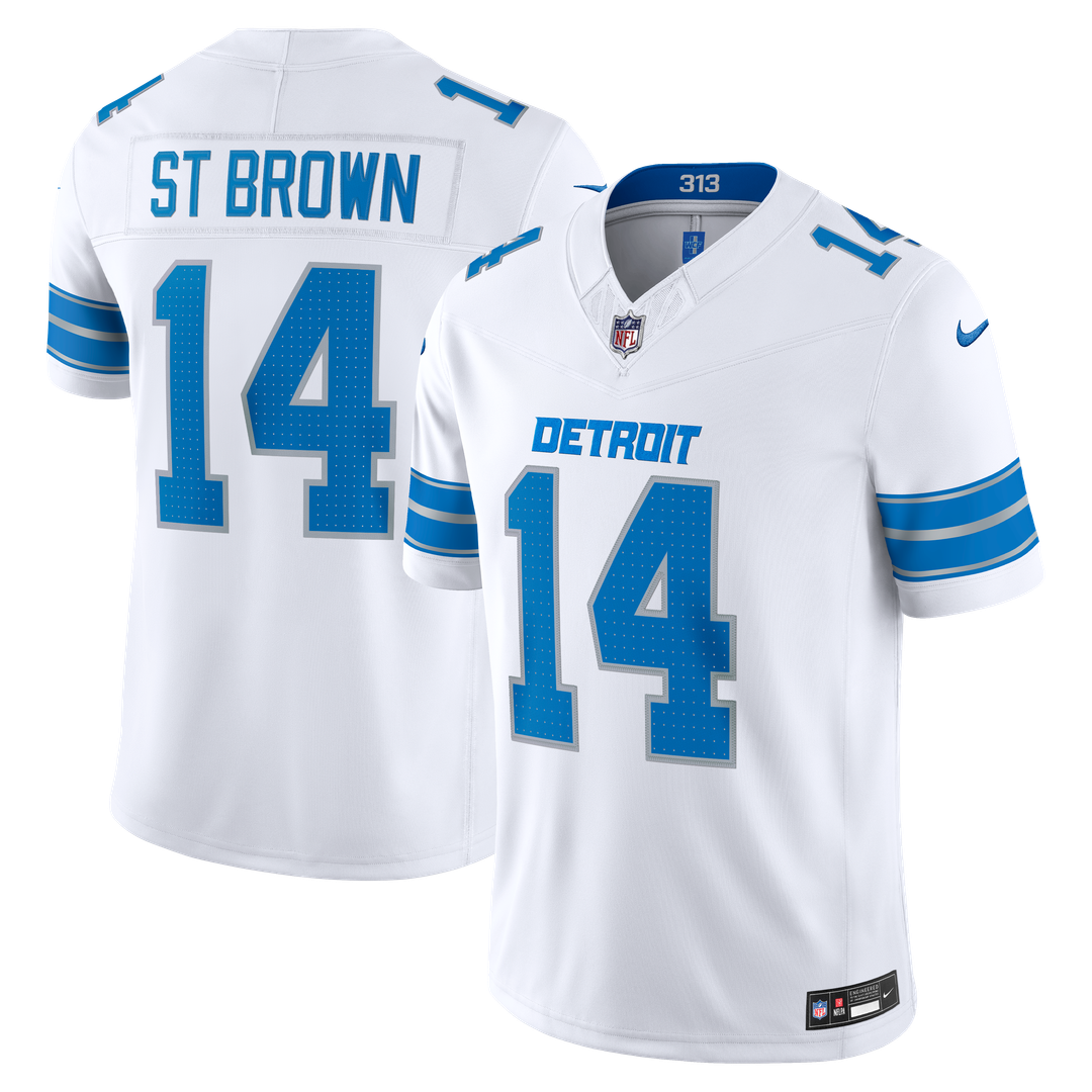 Detroit Lions Amon-Ra St. Brown Black Alternate Vapor F.U.S.E. Stitched Limited Jersey | NFL Football Jersey