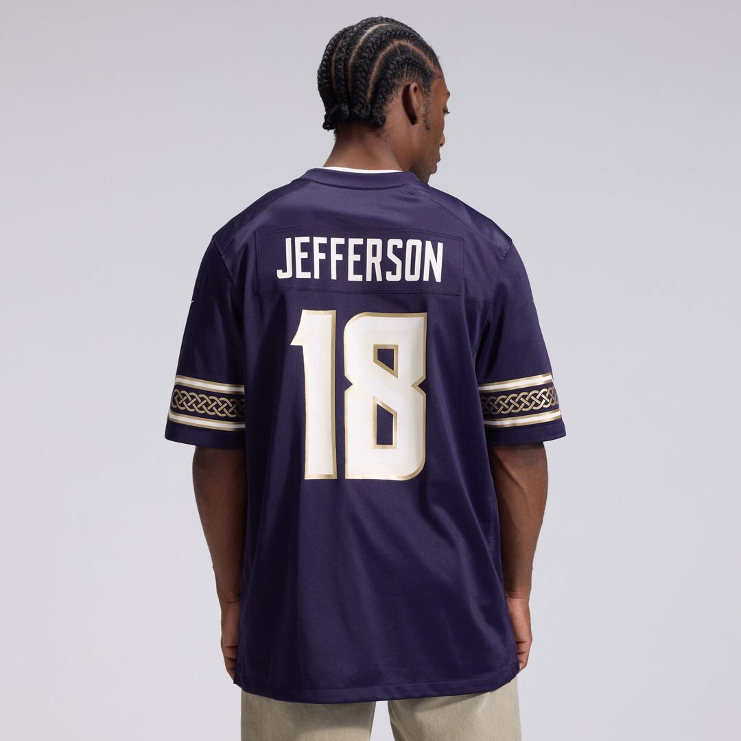 Minnesota Vikings Justin Jefferson Purple 2026 Rivalries Collection Game Jersey | NFL Football Jersey