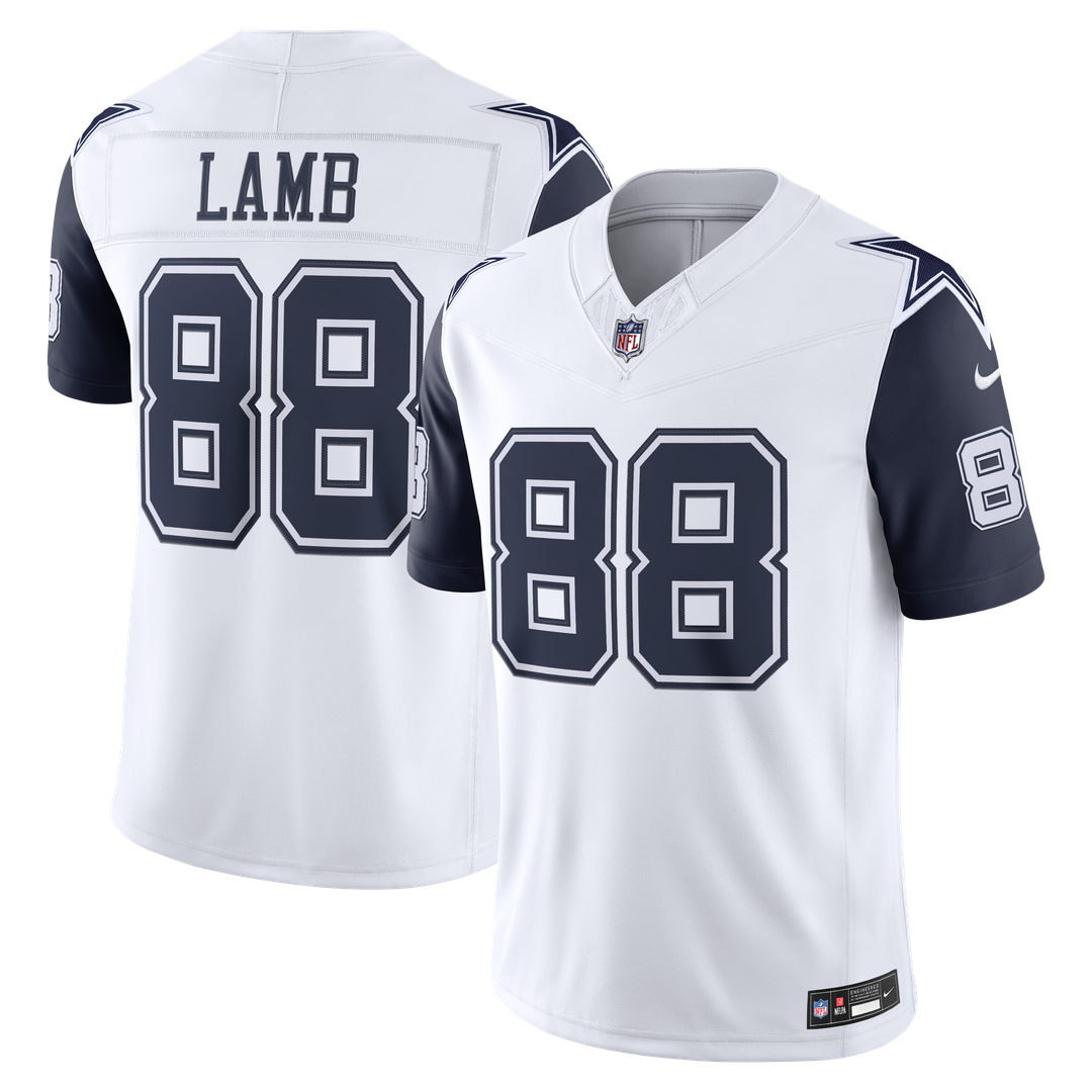 Dallas Cowboys CeeDee Lamb White Alternate Vapor F.U.S.E. Stitched Limited Jersey | NFL Football Jersey
