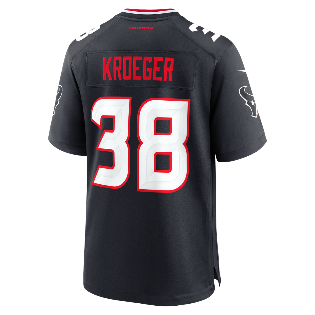 Houston Texans Kai Kroeger Navy Team Game Jersey | NFL Football Jersey