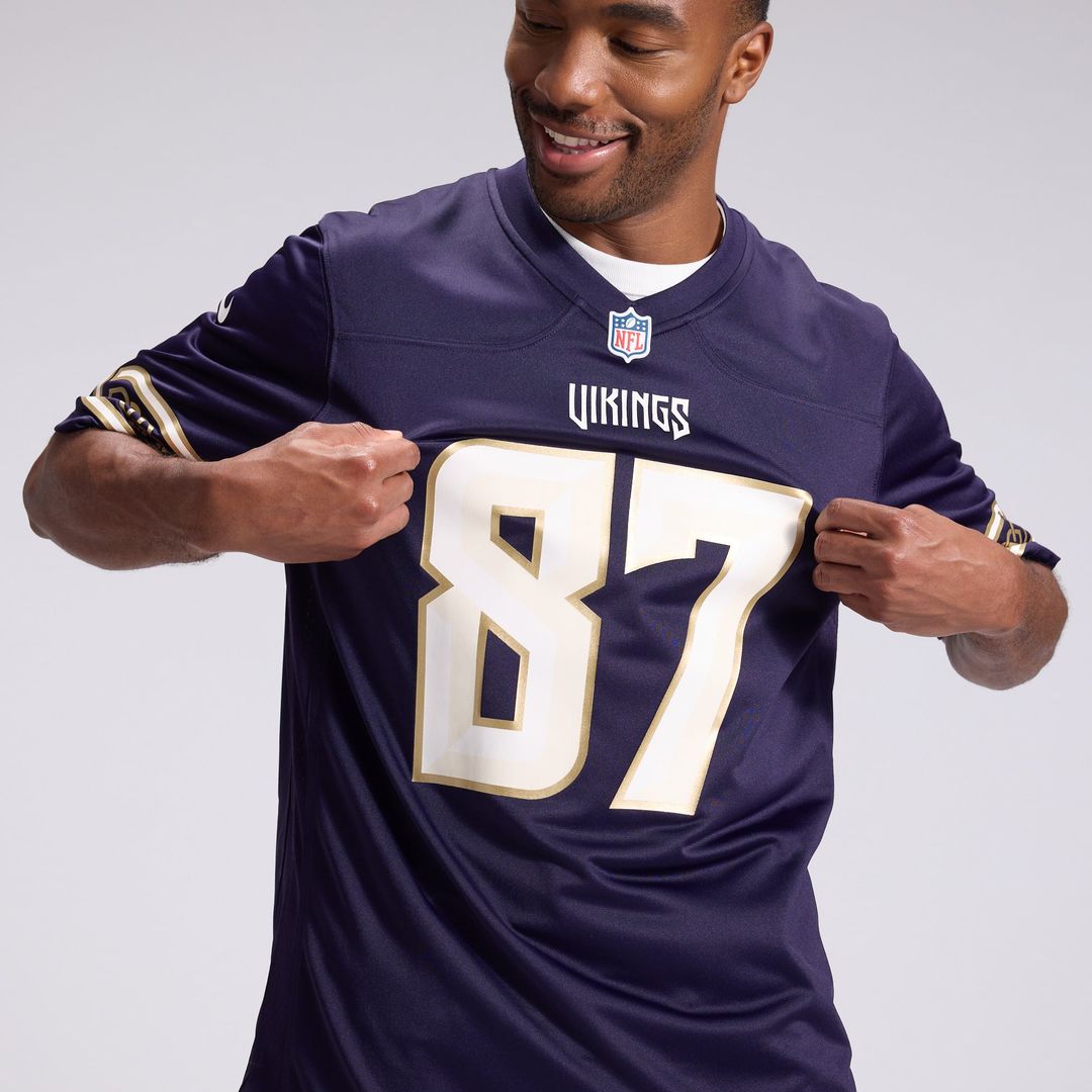 Minnesota Vikings T.J. Hockenson Purple 2026 Rivalries Collection Game Jersey | NFL Football Jersey