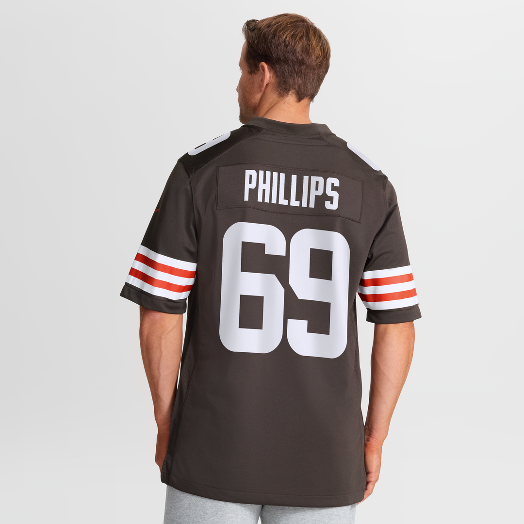 Cleveland Browns Tyre Phillips Brown Team Game Jersey | NFL Football Jersey