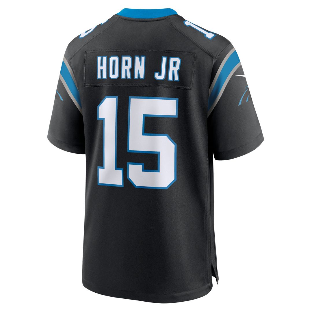 Carolina Panthers Jimmy Horn Jr Black Team Game Jersey | NFL Football Jersey