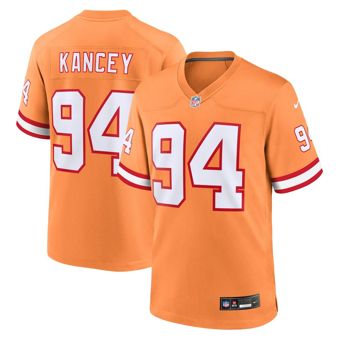 Tampa Bay Buccaneers Calijah Kancey Orange Alternate Game Jersey | NFL Football Jersey