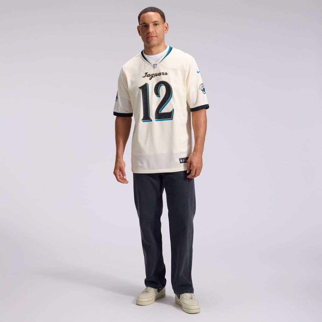 Jacksonville Jaguars Travis Hunter Natural 2026 Rivalries Collection Game Jersey | NFL Football Jersey
