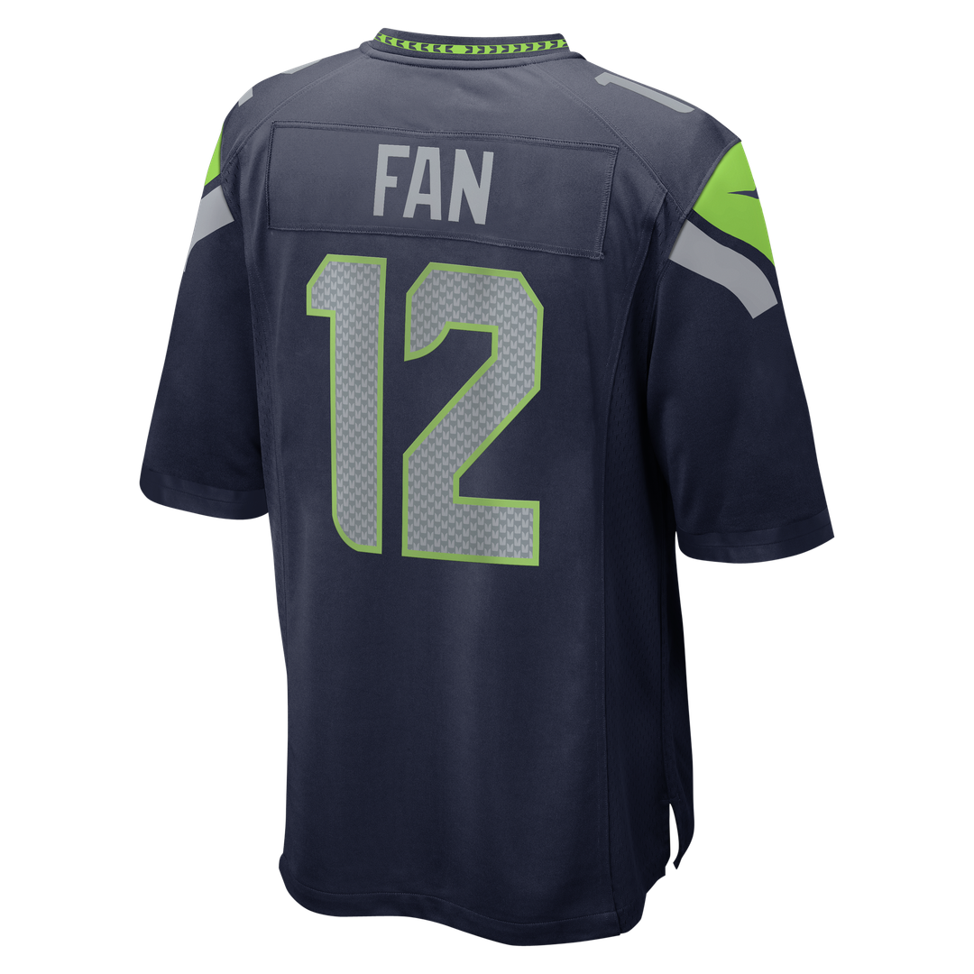 Seattle Seahawks 12s College Navy Team Game Jersey | NFL Football Jersey
