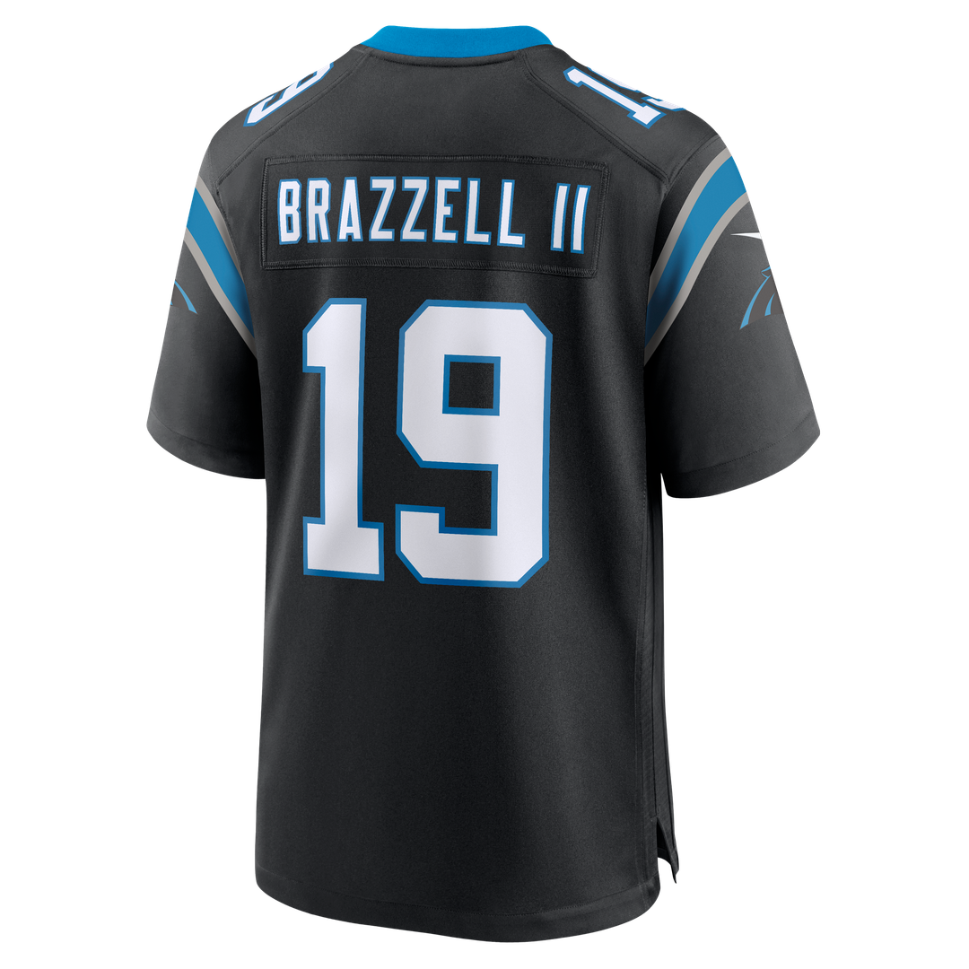 Carolina Panthers Chris Brazzell II Black Team Game Jersey | NFL Football Jersey