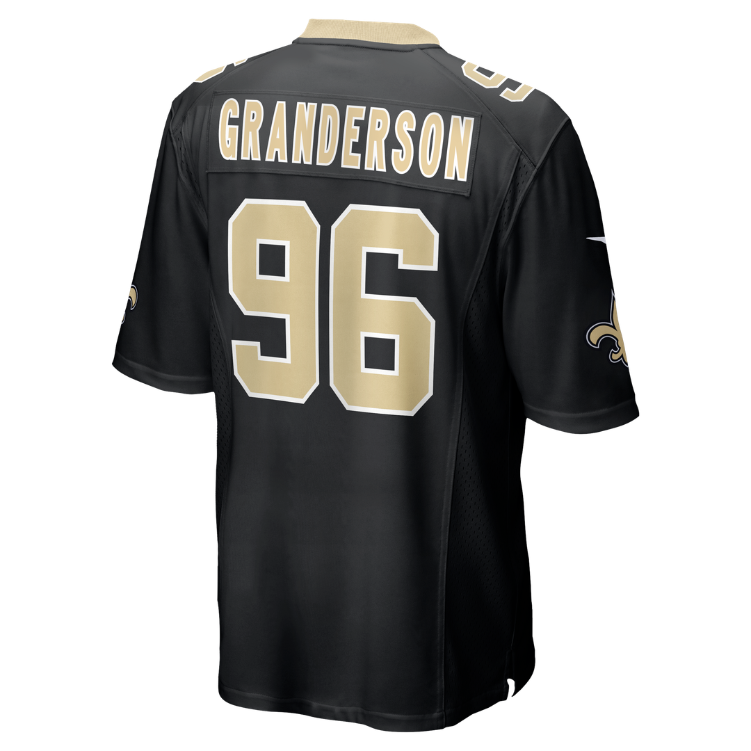 New Orleans Saints Carl Granderson Black Game Jersey | NFL Football Jersey