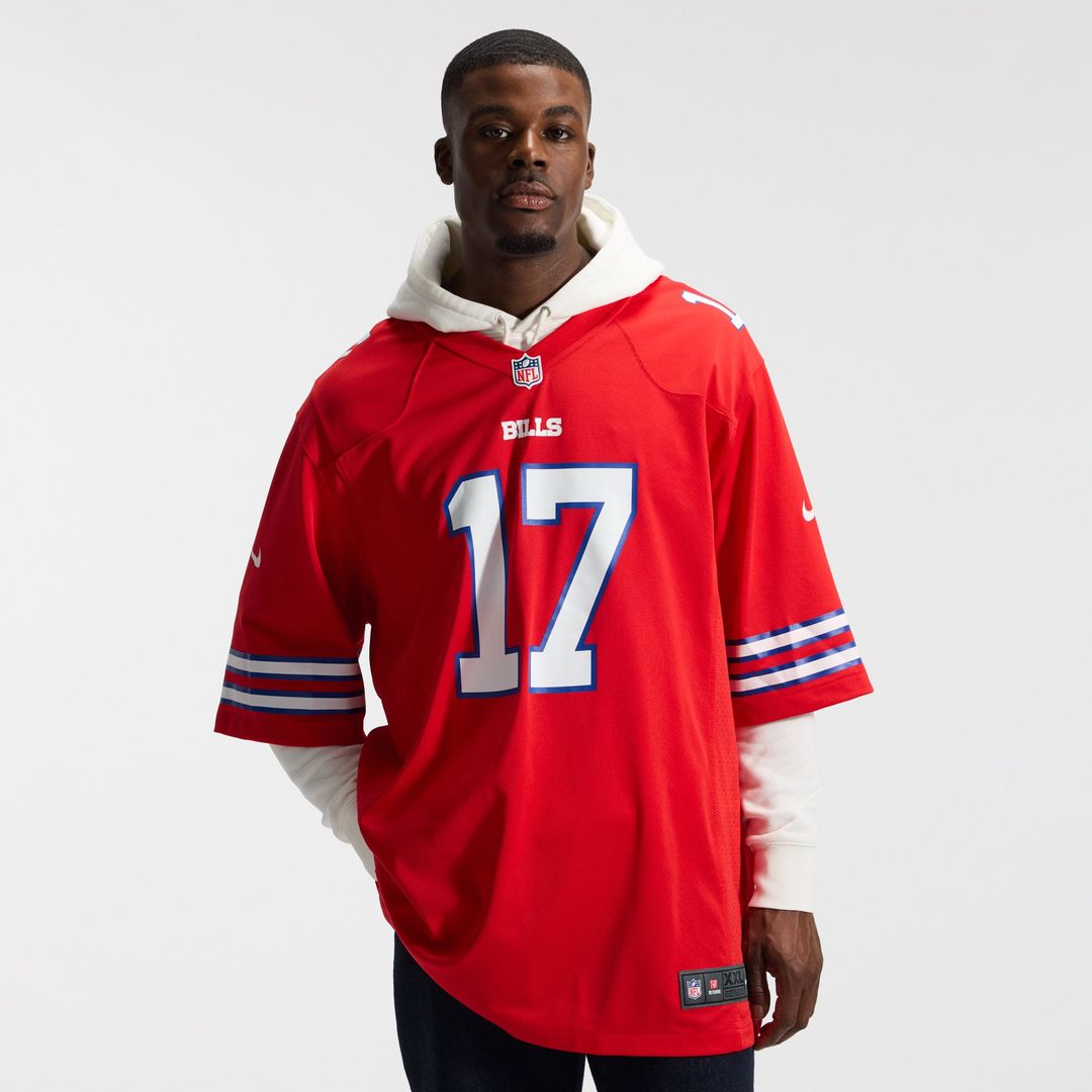 Buffalo Bills Josh Allen Red Alternate Game Player Jersey | NFL Football Jersey