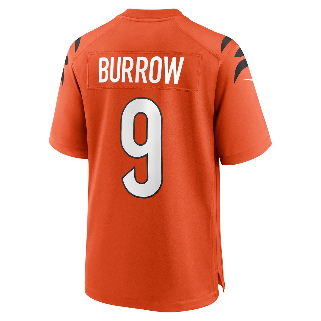 Cincinnati Bengals Joe Burrow Black Player Game Jersey | NFL Football Jersey